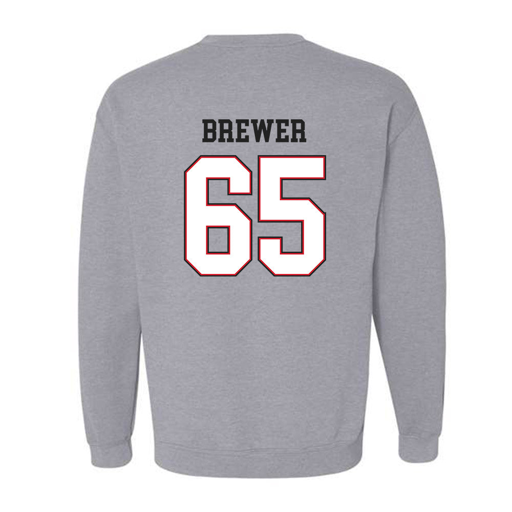 SEMO - NCAA Football : Hudson Brewer - Classic Fashion Shersey Crewneck Sweatshirt-1