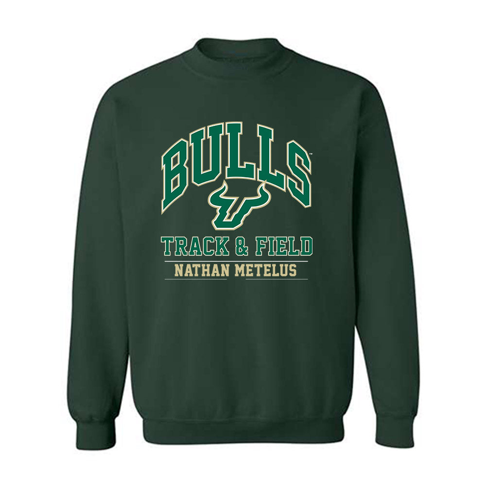 USF - NCAA Men's Track & Field : Nathan Metelus - Classic Fashion Shersey Crewneck Sweatshirt-0