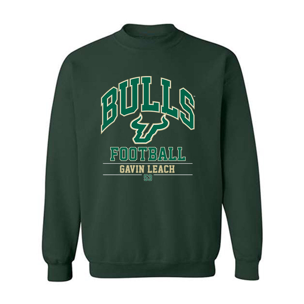 USF - NCAA Football : Gavin Leach - Classic Fashion Shersey Crewneck Sweatshirt-0