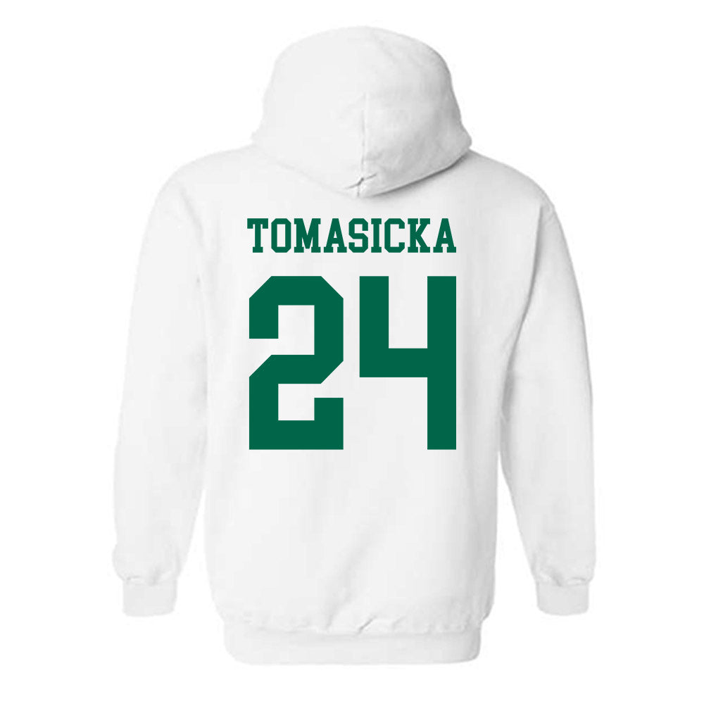 USF - NCAA Women's Basketball : Raina Tomasicka - Classic Fashion Shersey Hooded Sweatshirt-1