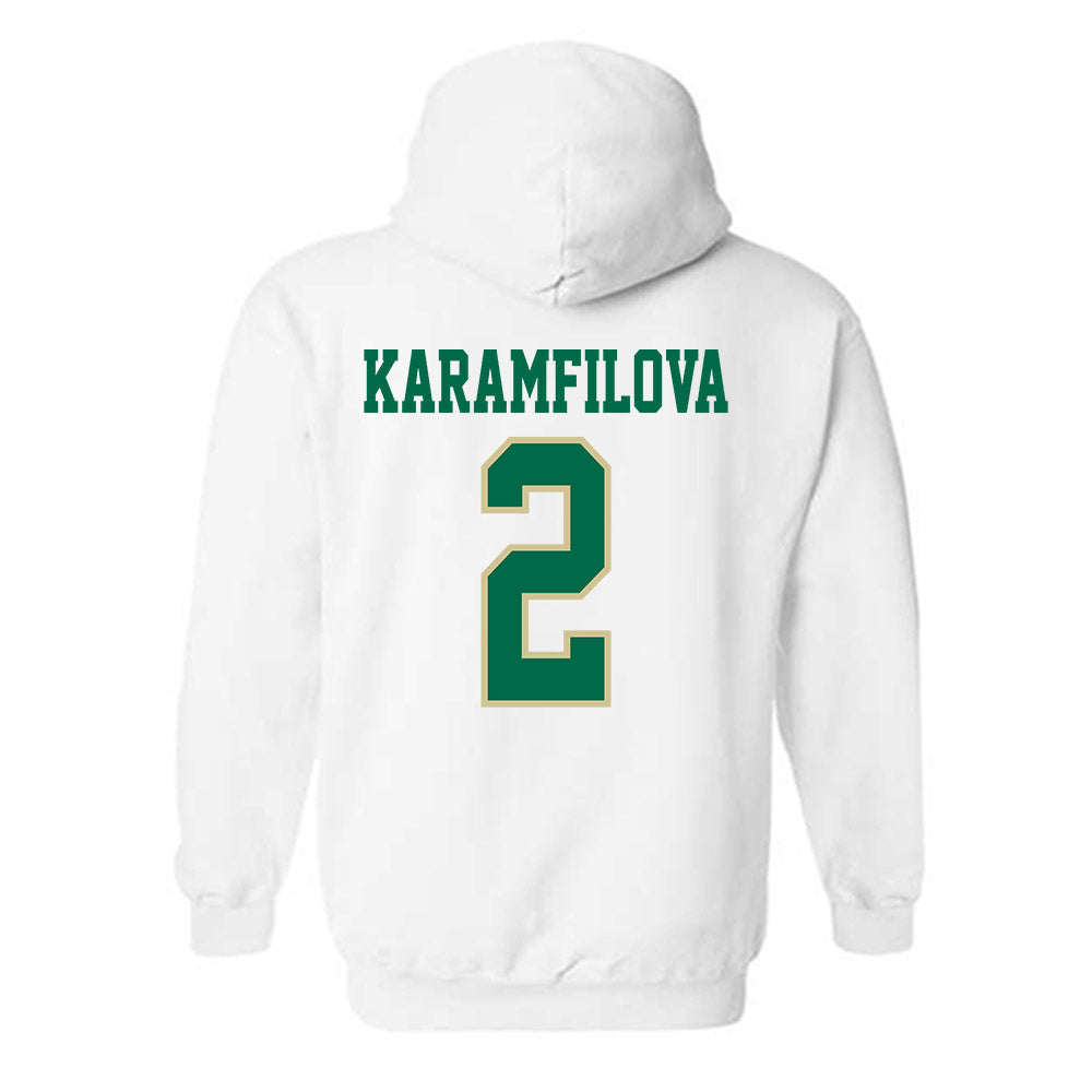 USF - NCAA Women's Basketball : Yana Karamfilova - Classic Fashion Shersey Hooded Sweatshirt-1