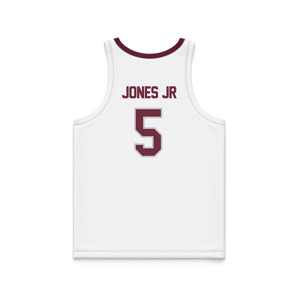 Mississippi State - NCAA Men's Basketball : Shawn Jones jr - White Basketball Jersey-1