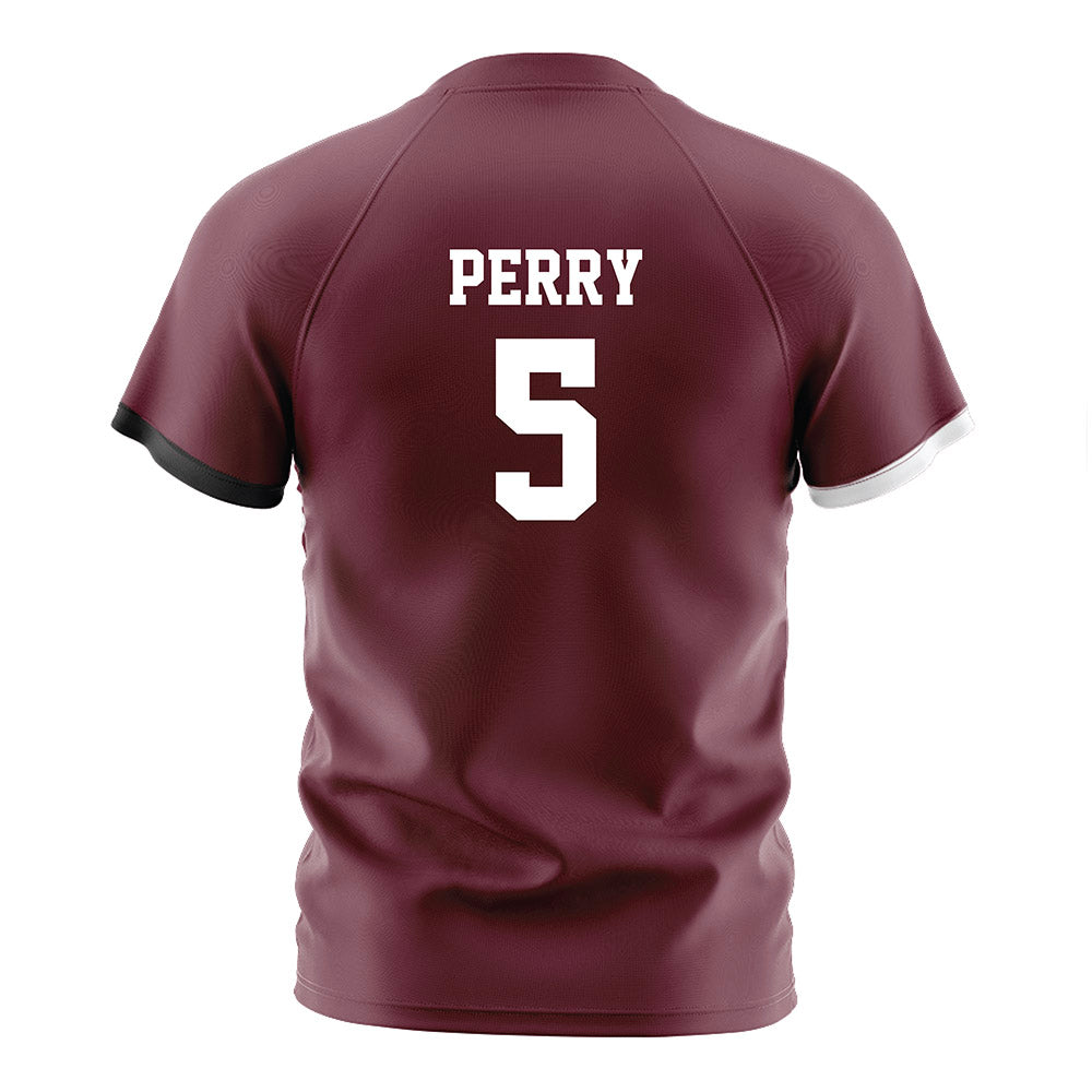 Mississippi State - NCAA Women's Soccer : ally perry - Maroon Soccer Jersey-1