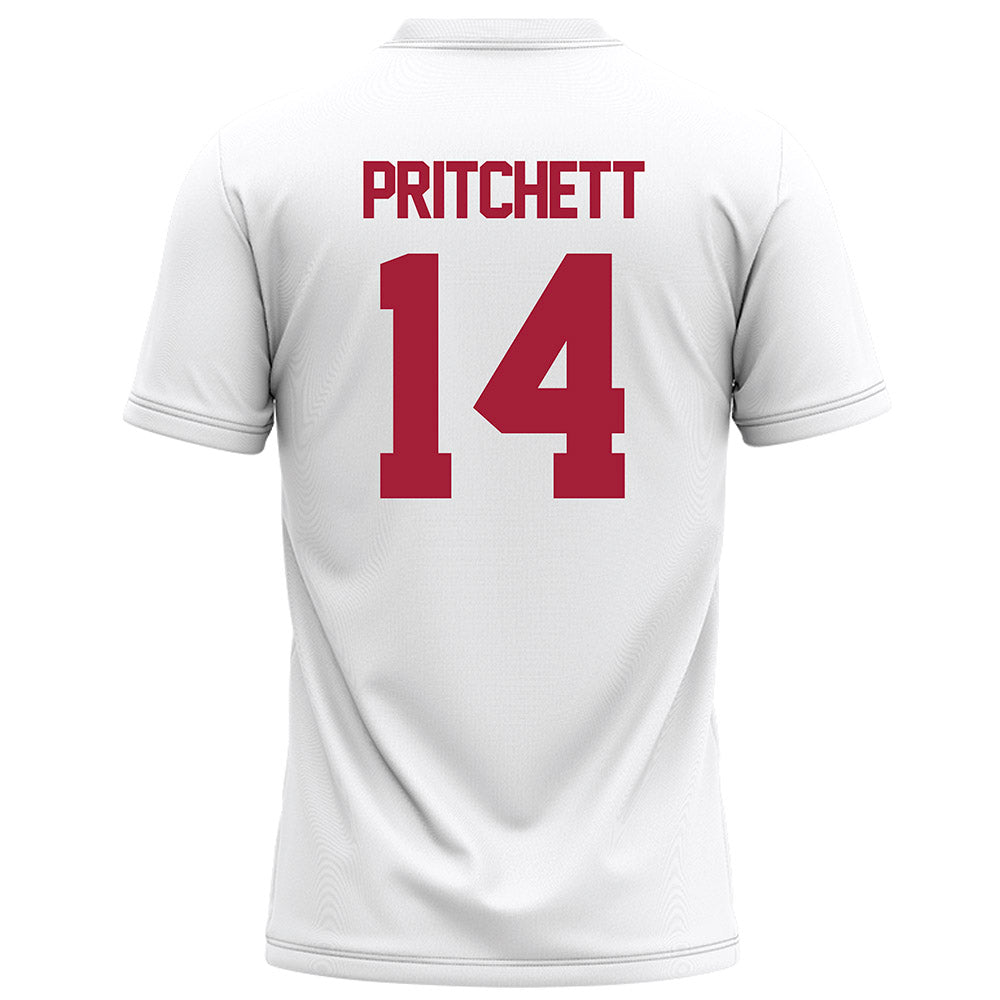 Alabama - NCAA Football : Marshall Pritchett - White Football Jersey-1