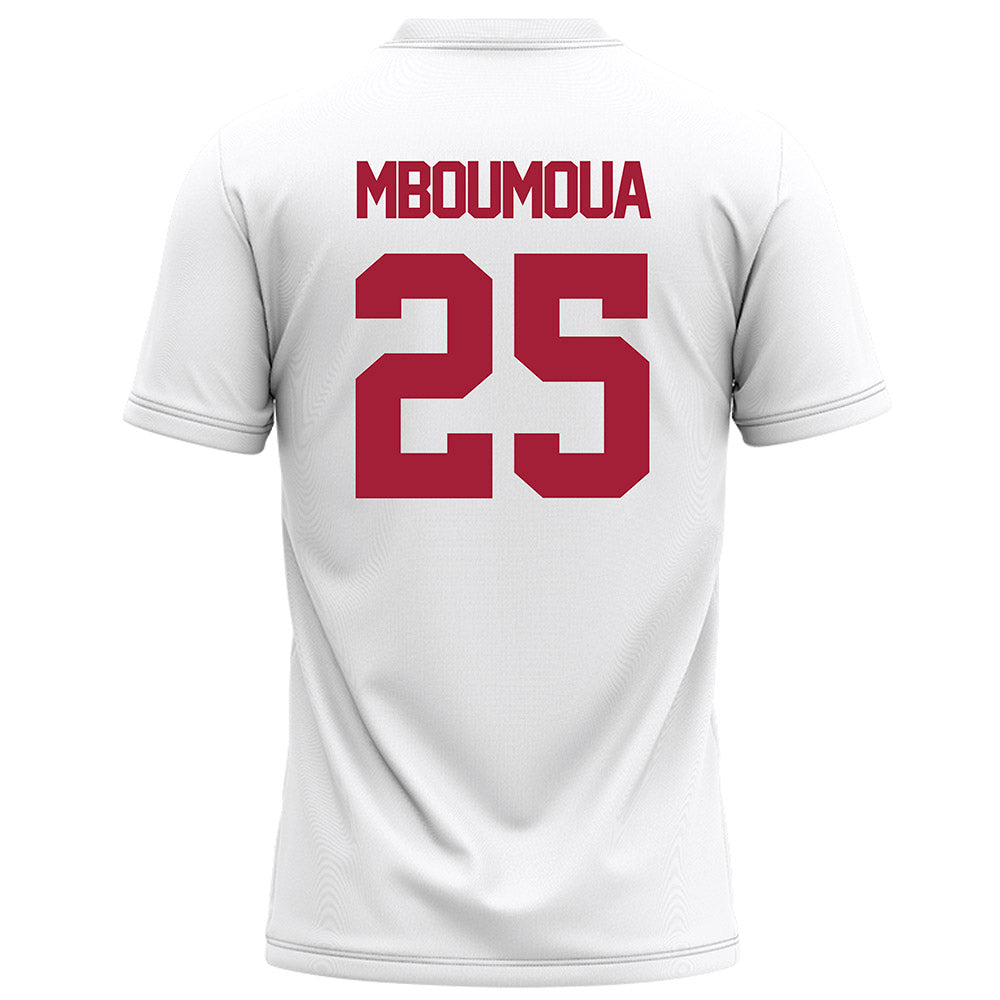 Alabama - NCAA Football : Steve Mboumoua - White Football Jersey-1