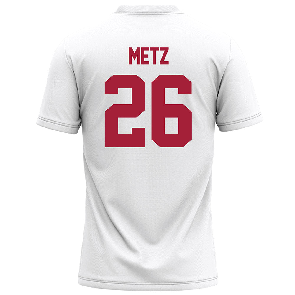 Alabama - NCAA Football : Luke Metz - White Football Jersey-1