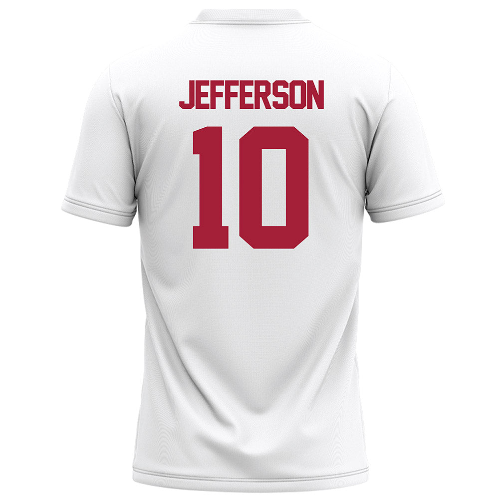Alabama - NCAA Football : Justin Jefferson - White Football Jersey-1