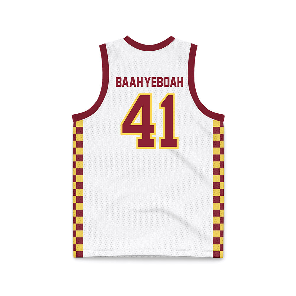 NSU - NCAA Men's Basketball : Marley Baah-Yeboah - White Basketball Jersey