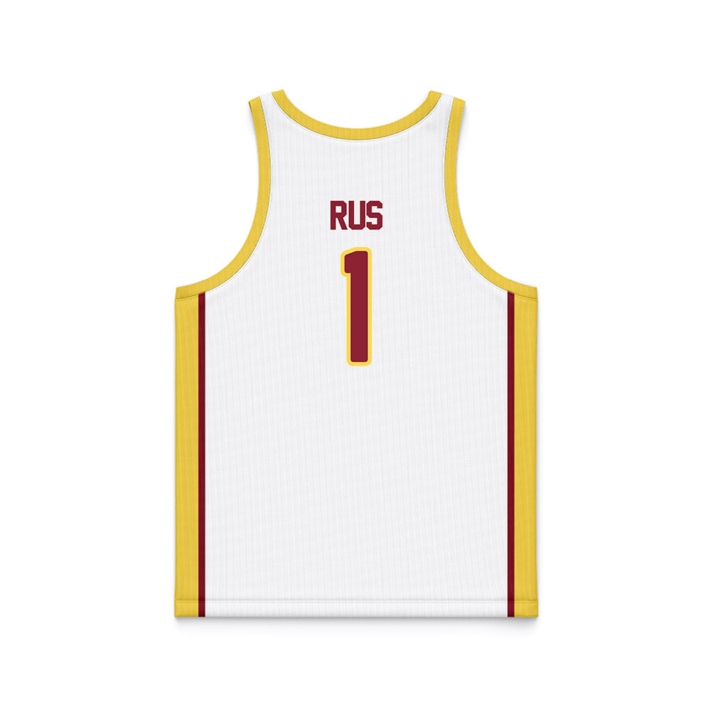 NSU - NCAA Women's Basketball : Reagan Rus - White Basketball Jersey-1