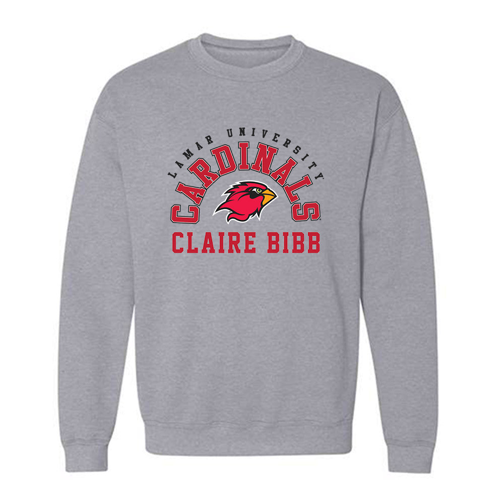 Lamar - NCAA Women's Cross Country : Claire Bibb - Classic Fashion Shersey Crewneck Sweatshirt-0