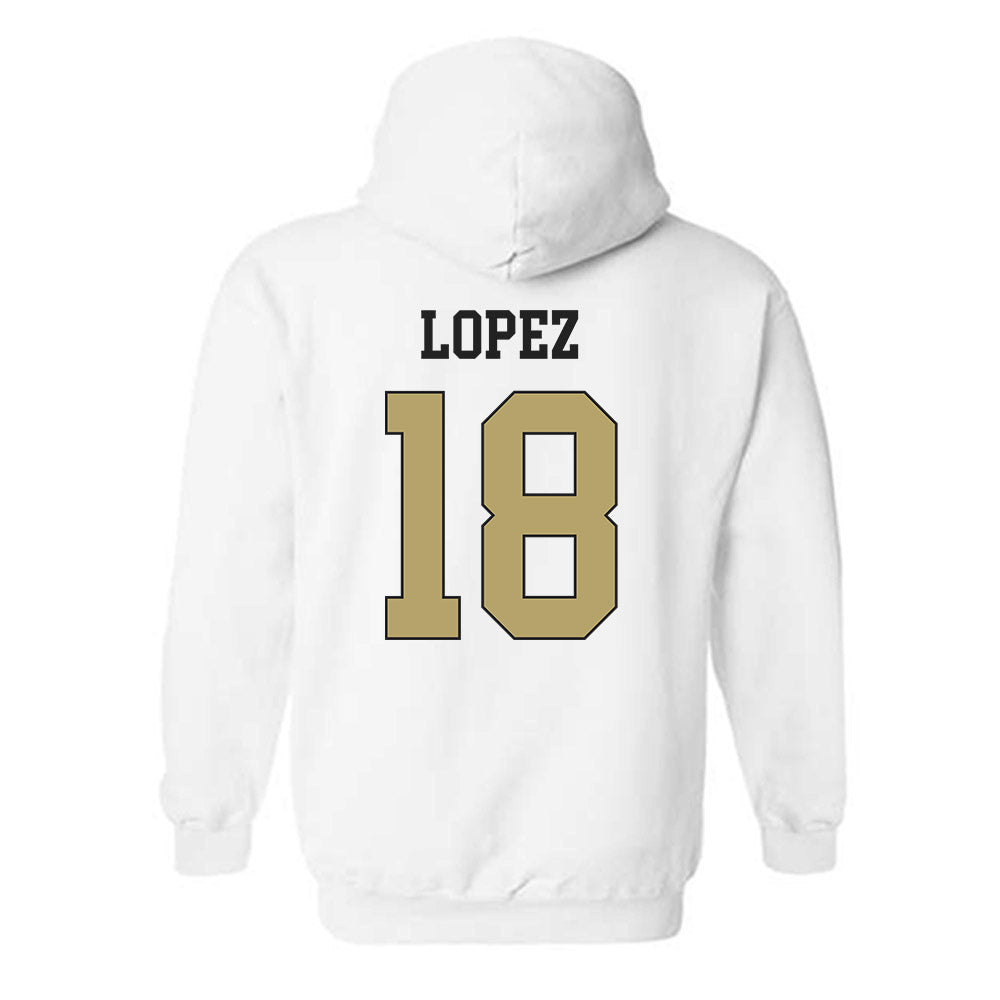 Central Florida - NCAA Men's Soccer : Javier Lopez - Classic Shersey Hooded Sweatshirt-1