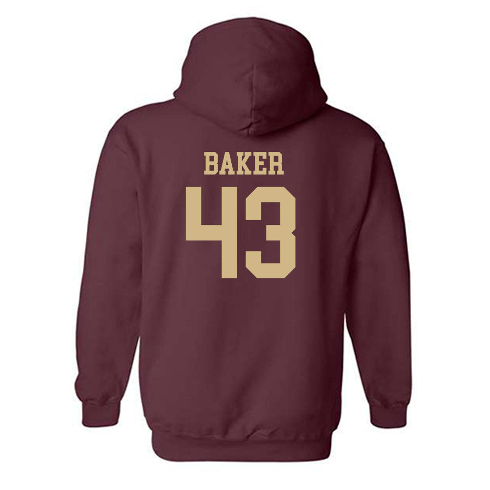 Texas State - NCAA Baseball : Caden Baker - Classic Shersey Hooded Sweatshirt-1