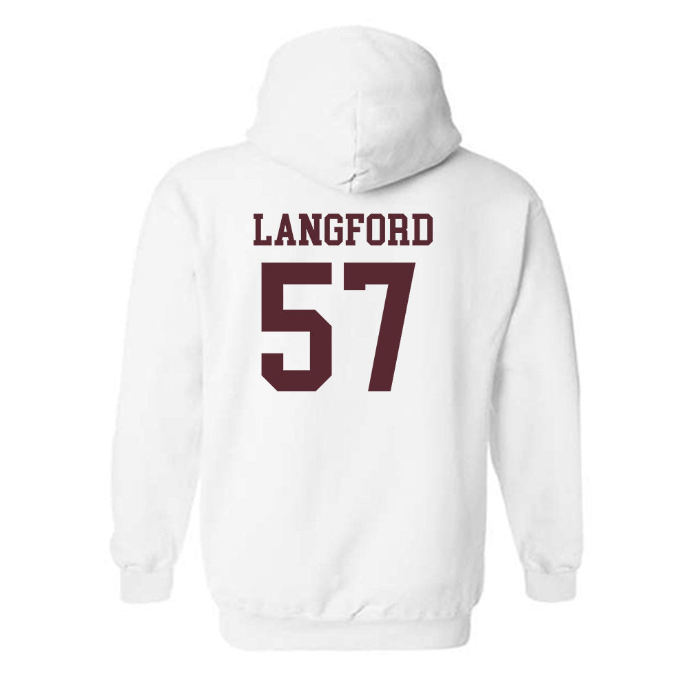 Texas State - NCAA Football : Ian Langford - Classic Shersey Hooded Sweatshirt-1