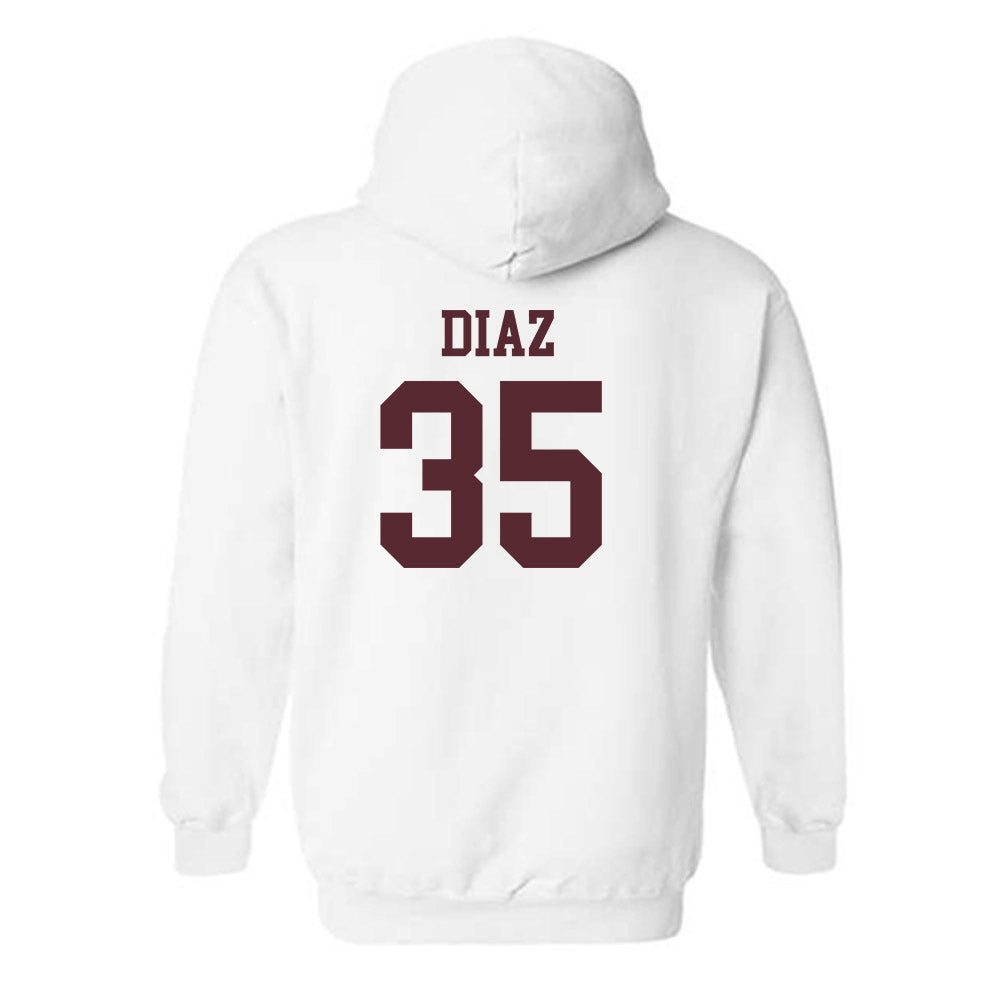 Texas State - NCAA Baseball : Colby Diaz - Classic Shersey Hooded Sweatshirt-1