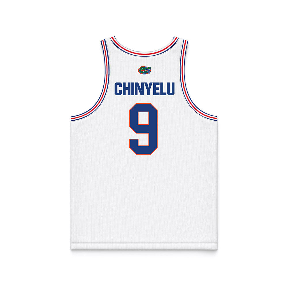 Florida - NCAA Men's Basketball : Rueben Chinyelu - White Basketball Jersey