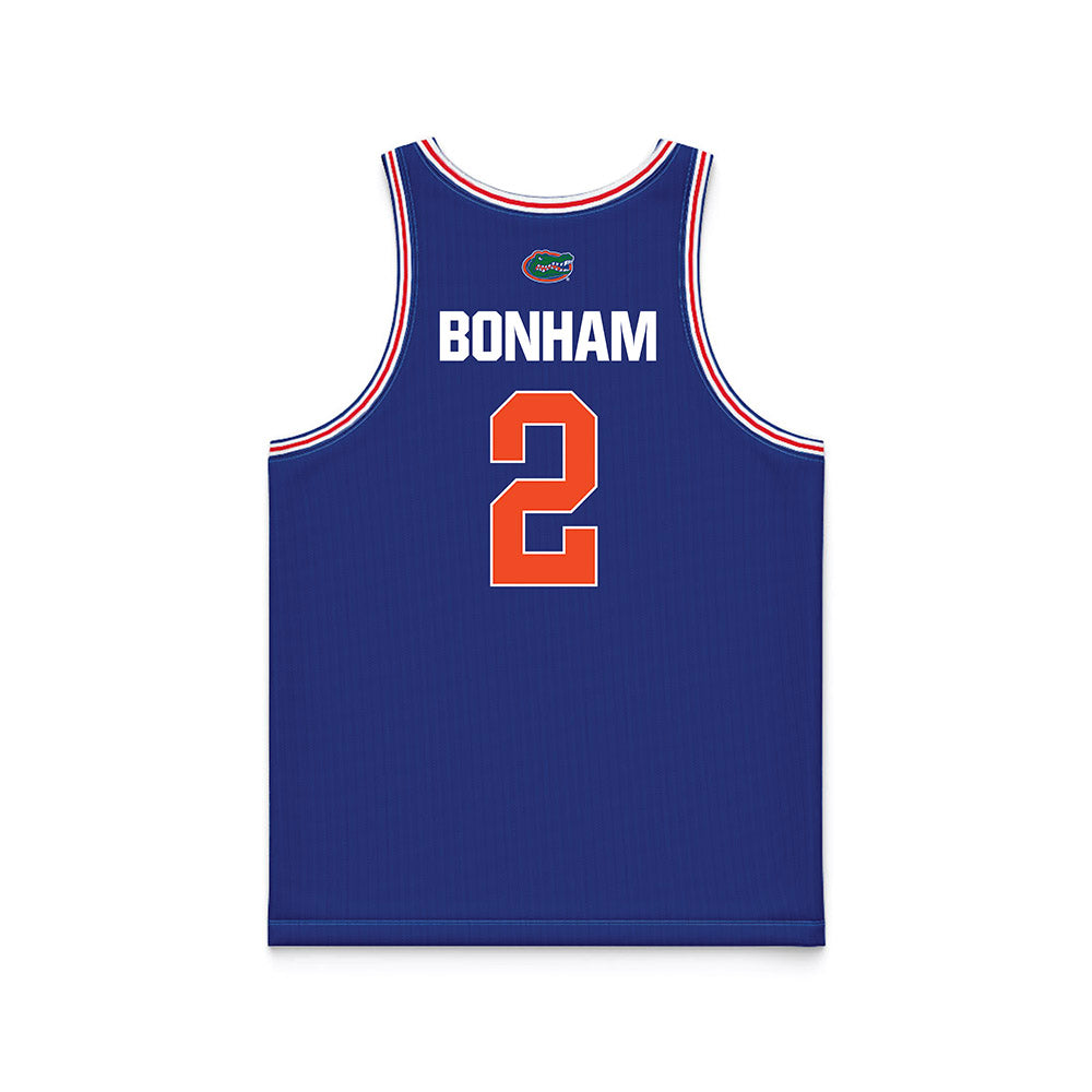 Florida - NCAA Men's Basketball : Trey Bonham - Royal Basketball Jersey-1