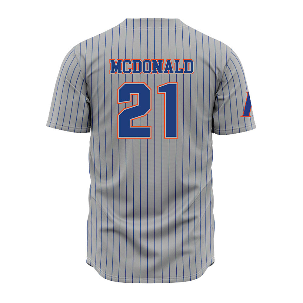 Florida - NCAA Baseball : Caden McDonald - Grey Jersey