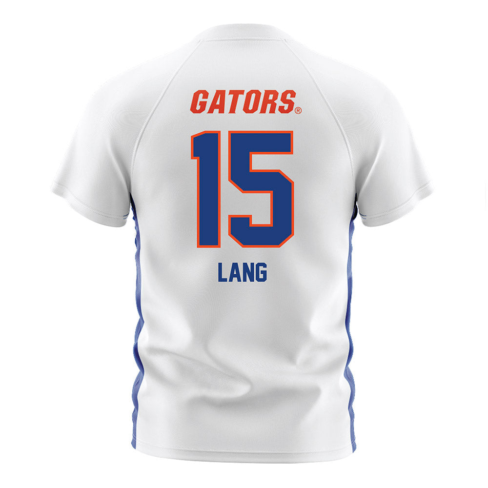 Florida - NCAA Women's Soccer : Addy Lang - White Soccer Jersey-1