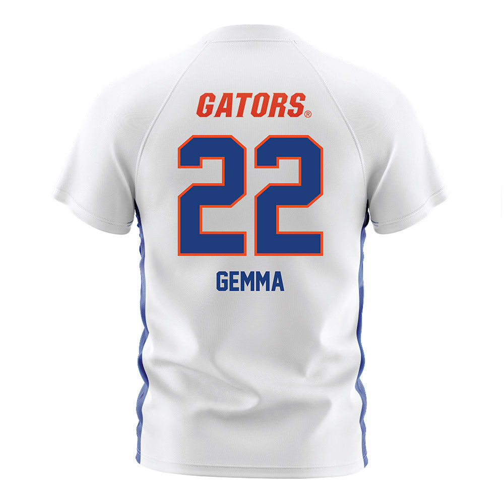 Florida - NCAA Women's Soccer : Abigail Gemma - White Soccer Jersey-1