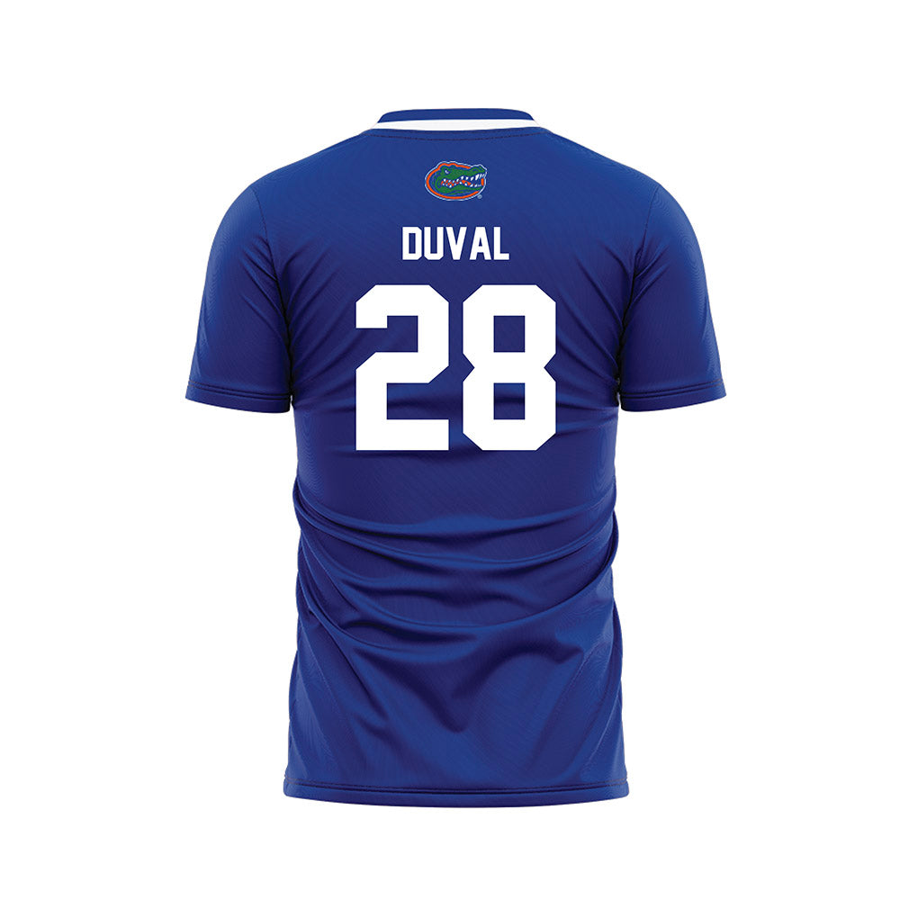 Florida - NCAA Women's Soccer : Emma Duval - Royal Soccer Jersey