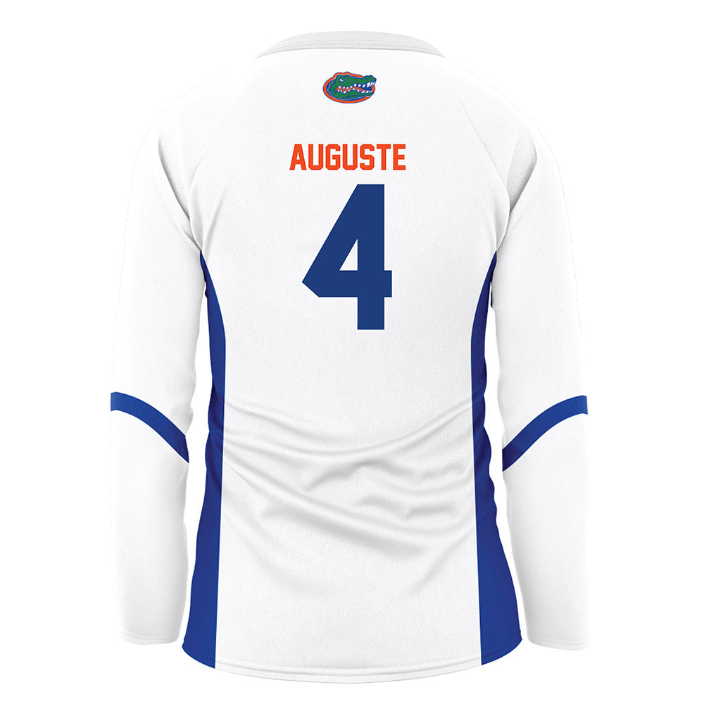 Florida - NCAA Women's Volleyball : Jaela Auguste - White Volleyball Jersey