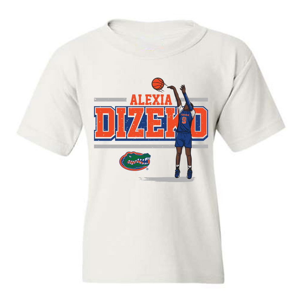 Florida - NCAA Women's Basketball : Alexia Dizeko - Individual Caricature Youth T-Shirt