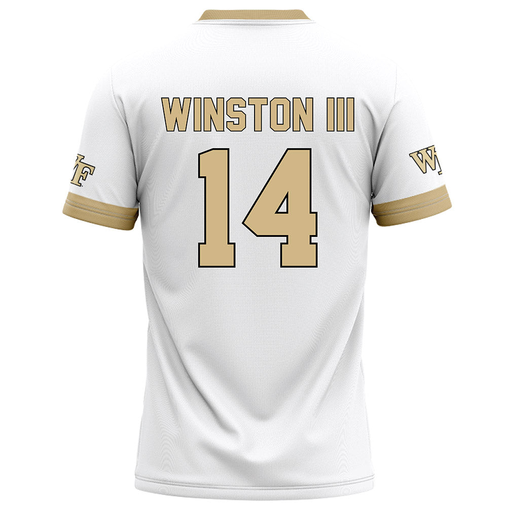 Wake Forest - NCAA Football : Braxton Winston III - White Football Jersey-1