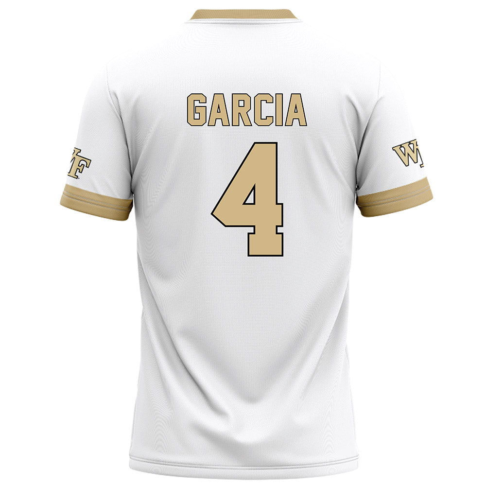 Wake Forest - NCAA Football : Sascha Garcia - White Football Jersey-1