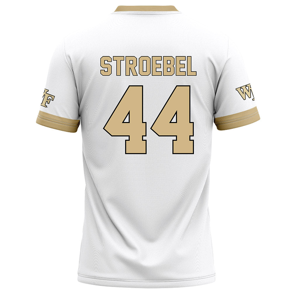 Wake Forest - NCAA Football : Wesley Stroebel - White Football Jersey-1