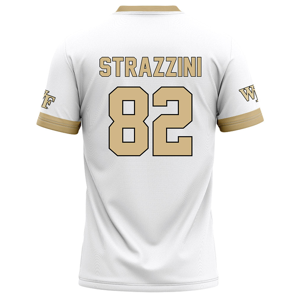 Wake Forest - NCAA Football : Luca Strazzini - White Football Jersey-1