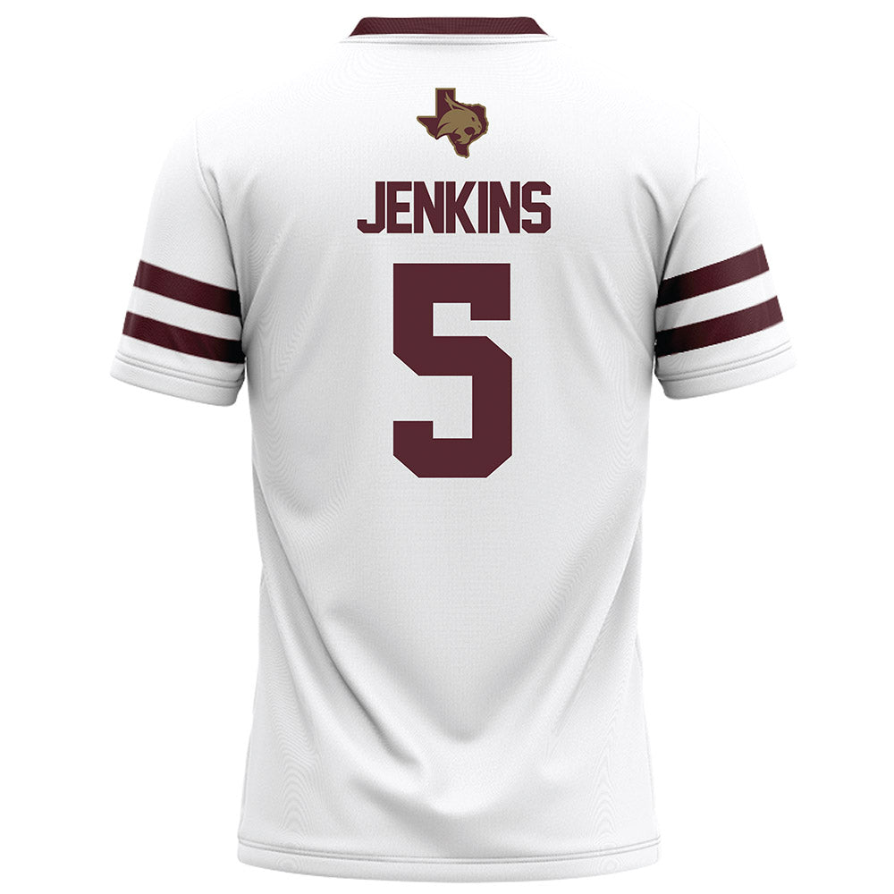 Texas State - NCAA Football : Jaylen Jenkins - White Football Jersey-1