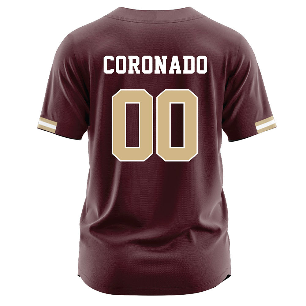 Texas State - NCAA Baseball : Victor Coronado - Maroon Jersey-1