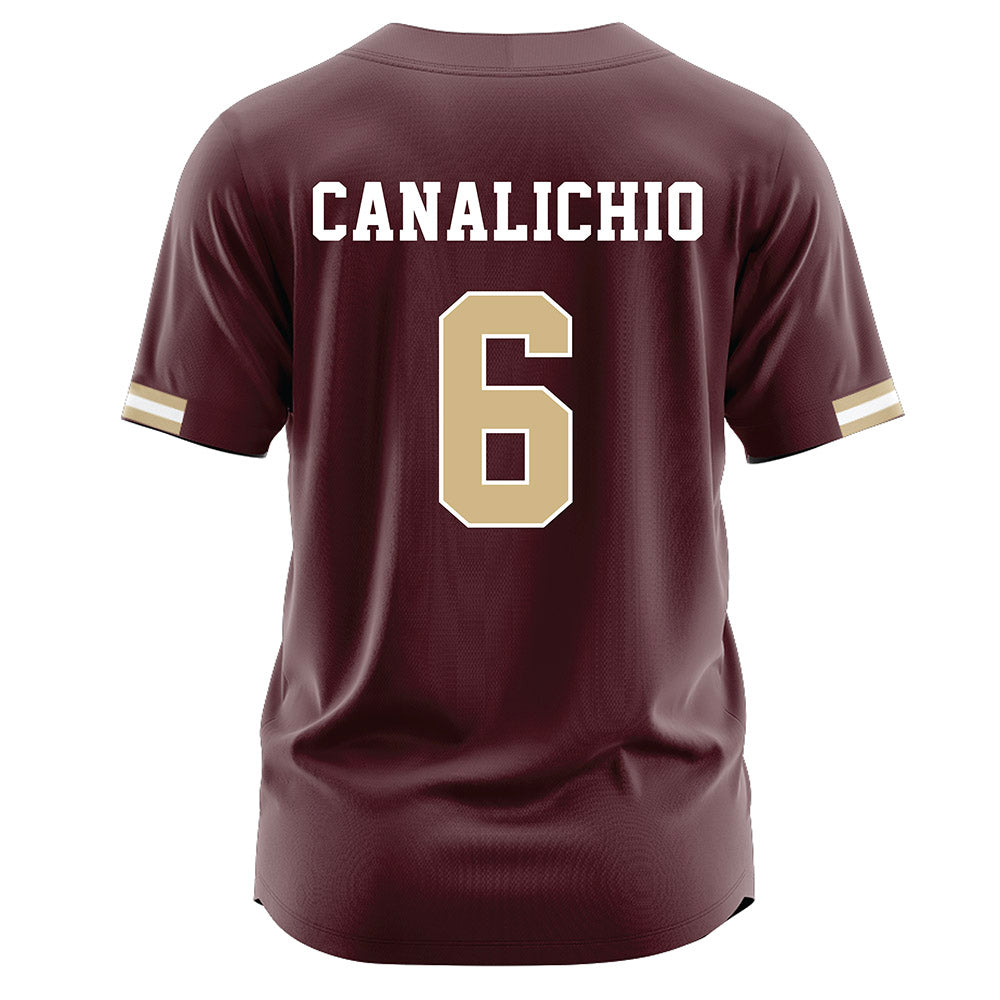 Texas State - NCAA Baseball : Will Canalichio - Maroon Jersey-1