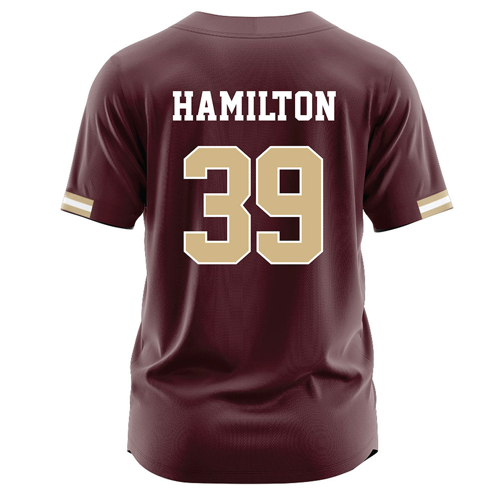 Texas State - NCAA Baseball : Maximus Hamilton - Maroon Jersey-1