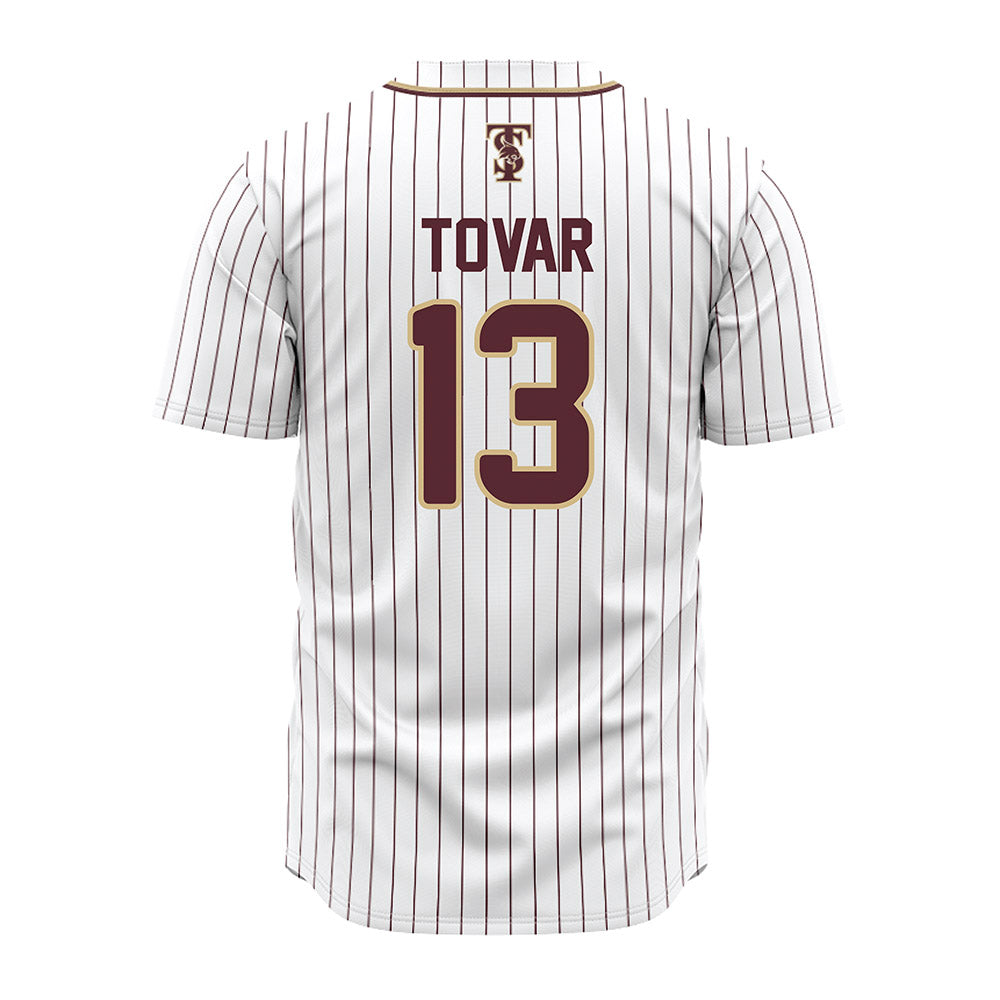 Texas State - NCAA Baseball : Jesus Tovar - White Jersey-1