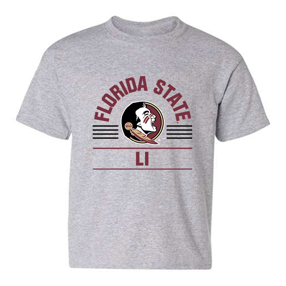 FSU - NCAA Women's Tennis : Tina Li - Classic Fashion Shersey Youth T-Shirt-0