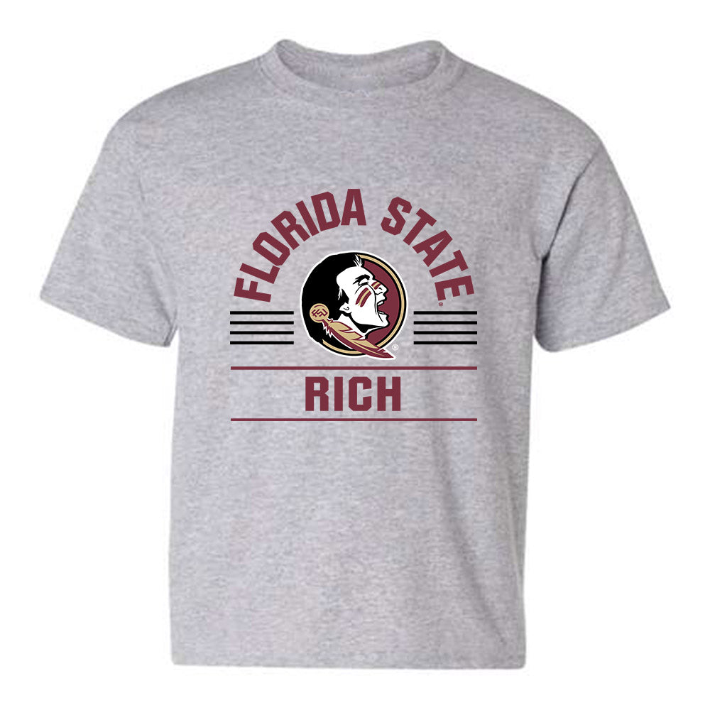 FSU - NCAA Men's Swimming & Diving : Andrew Rich - Classic Fashion Shersey Youth T-Shirt