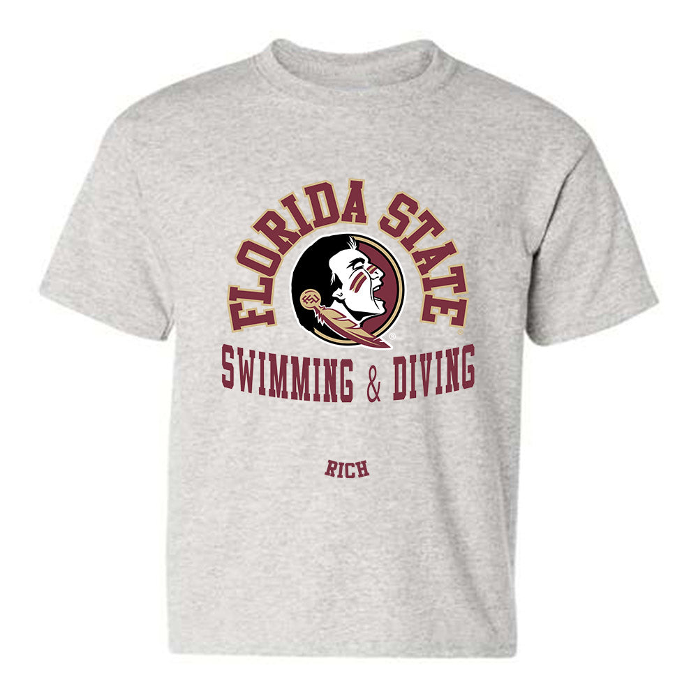 FSU - NCAA Men's Swimming & Diving : Andrew Rich - Classic Fashion Shersey Youth T-Shirt