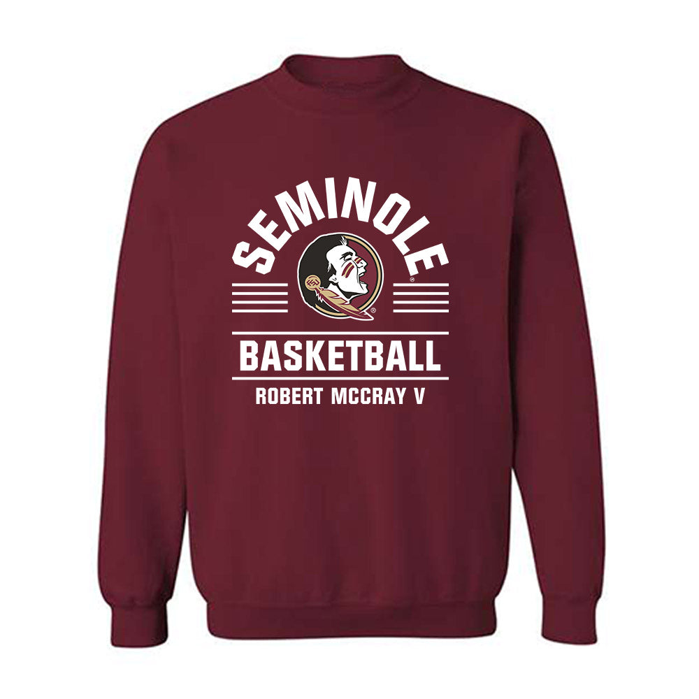 FSU - NCAA Men's Basketball : Robert McCray V - Classic Fashion Shersey Crewneck Sweatshirt-0