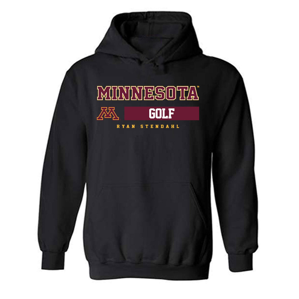 Minnesota - NCAA Men's Golf : Ryan Stendahl - Classic Fashion Shersey Hooded Sweatshirt-0