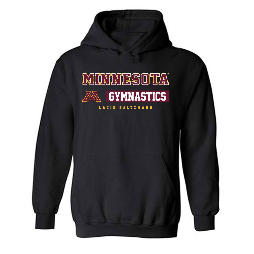 Minnesota - NCAA Women's Gymnastics : Lacie Saltzmann - Classic Fashion Shersey Hooded Sweatshirt-0
