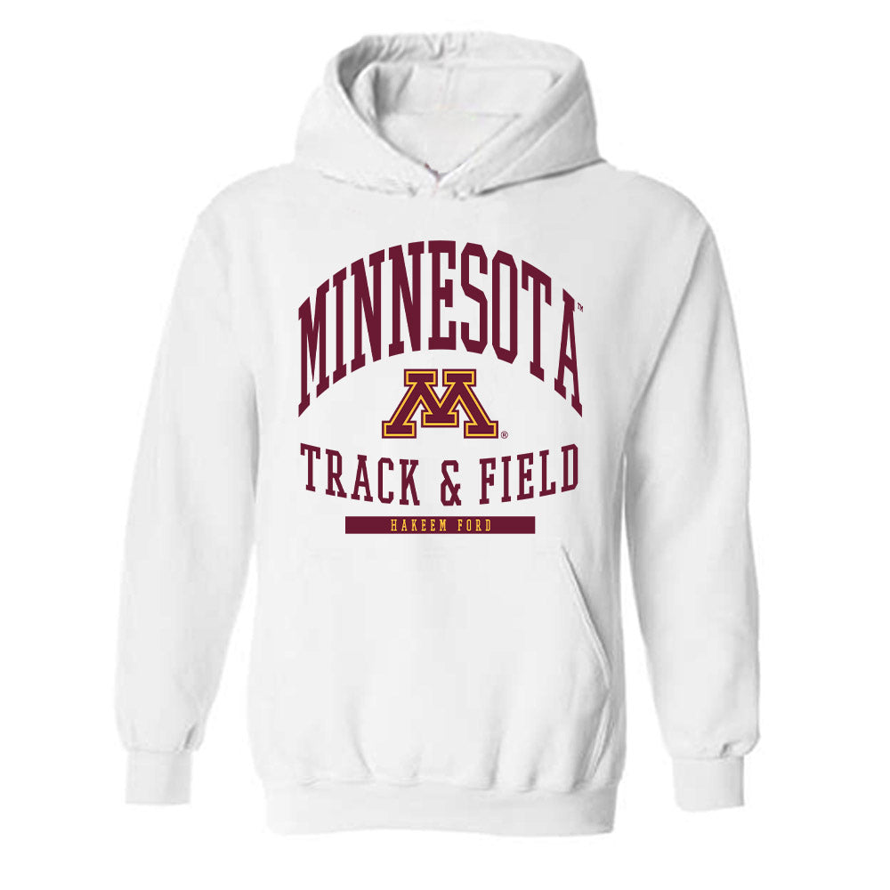 Minnesota - NCAA Men's Track & Field : Hakeem Ford - Classic Fashion Shersey Hooded Sweatshirt-0