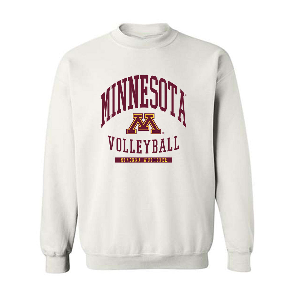 Minnesota - NCAA Women's Volleyball : Mckenna Wucherer - Classic Fashion Shersey Crewneck Sweatshirt-0