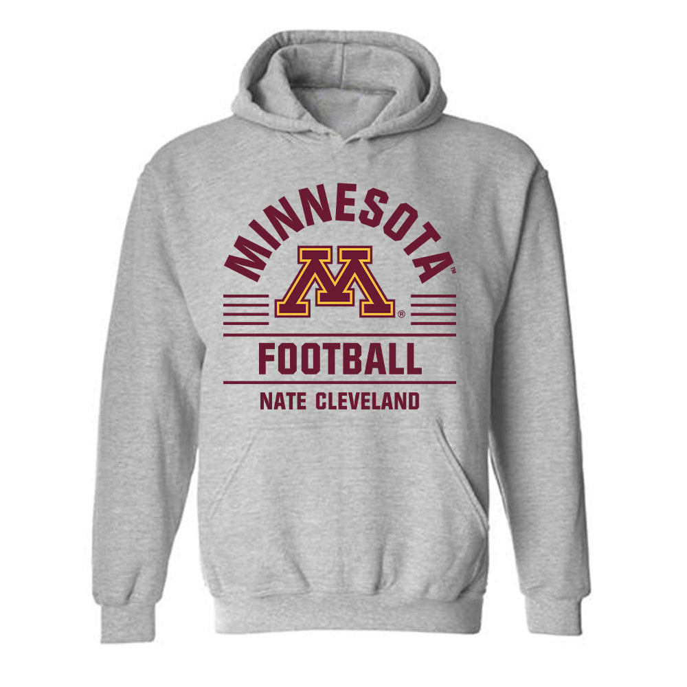 Minnesota - NCAA Football : Nate Cleveland - Classic Fashion Shersey Hooded Sweatshirt-0
