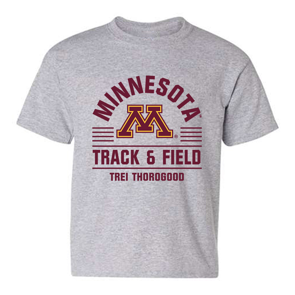 Minnesota - NCAA Men's Track & Field : Trei Thorogood - Classic Fashion Shersey Youth T-Shirt-0