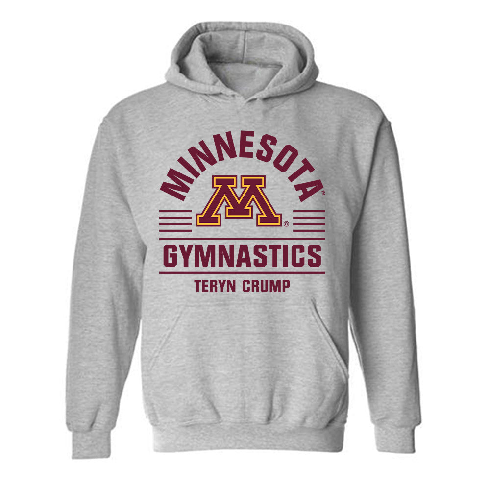 Minnesota - NCAA Women's Gymnastics : Teryn Crump - Classic Fashion Shersey Hooded Sweatshirt-0