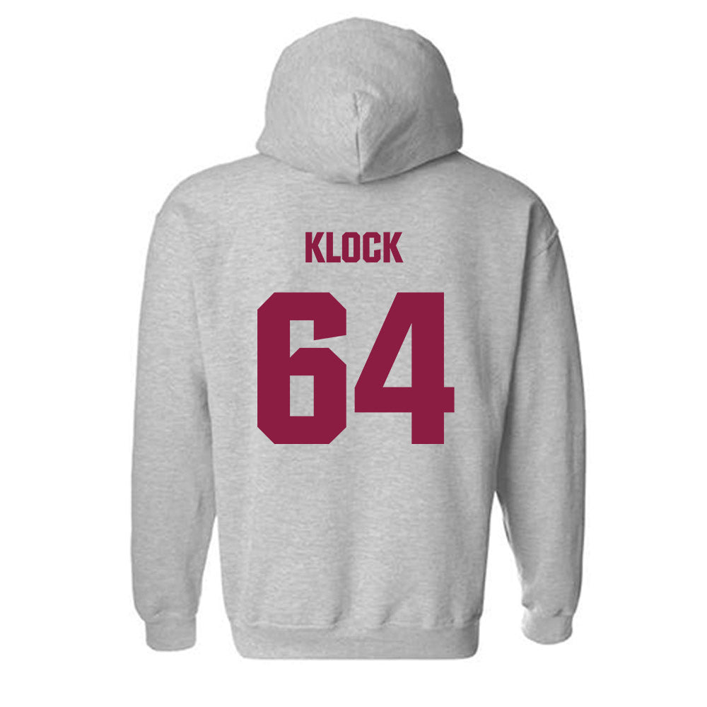 Virginia Tech - NCAA Football : Elijah Klock - Classic Fashion Shersey Hooded Sweatshirt