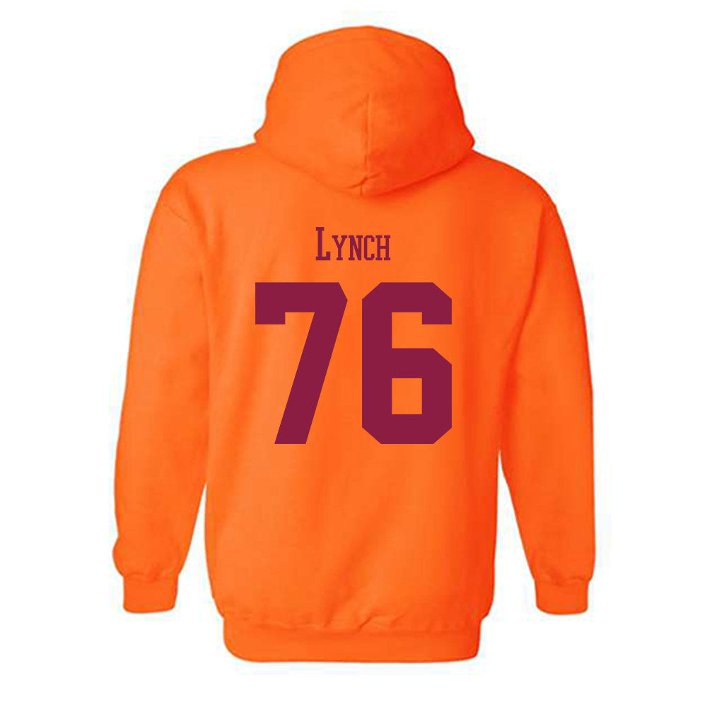 Virginia Tech - NCAA Football : Aidan Lynch - Classic Fashion Shersey Hooded Sweatshirt-1