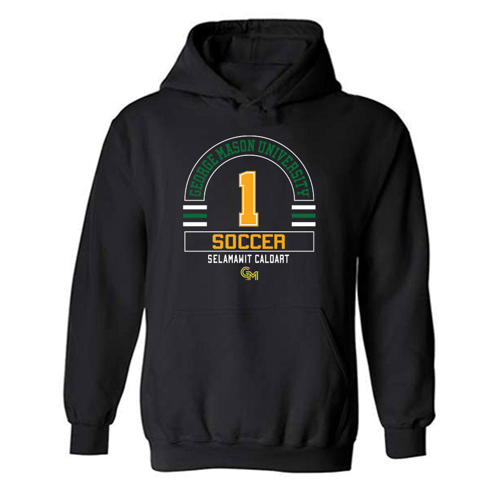 GMU - NCAA Women's Soccer : Selamawit Caldart - Classic Fashion Shersey Hooded Sweatshirt-0