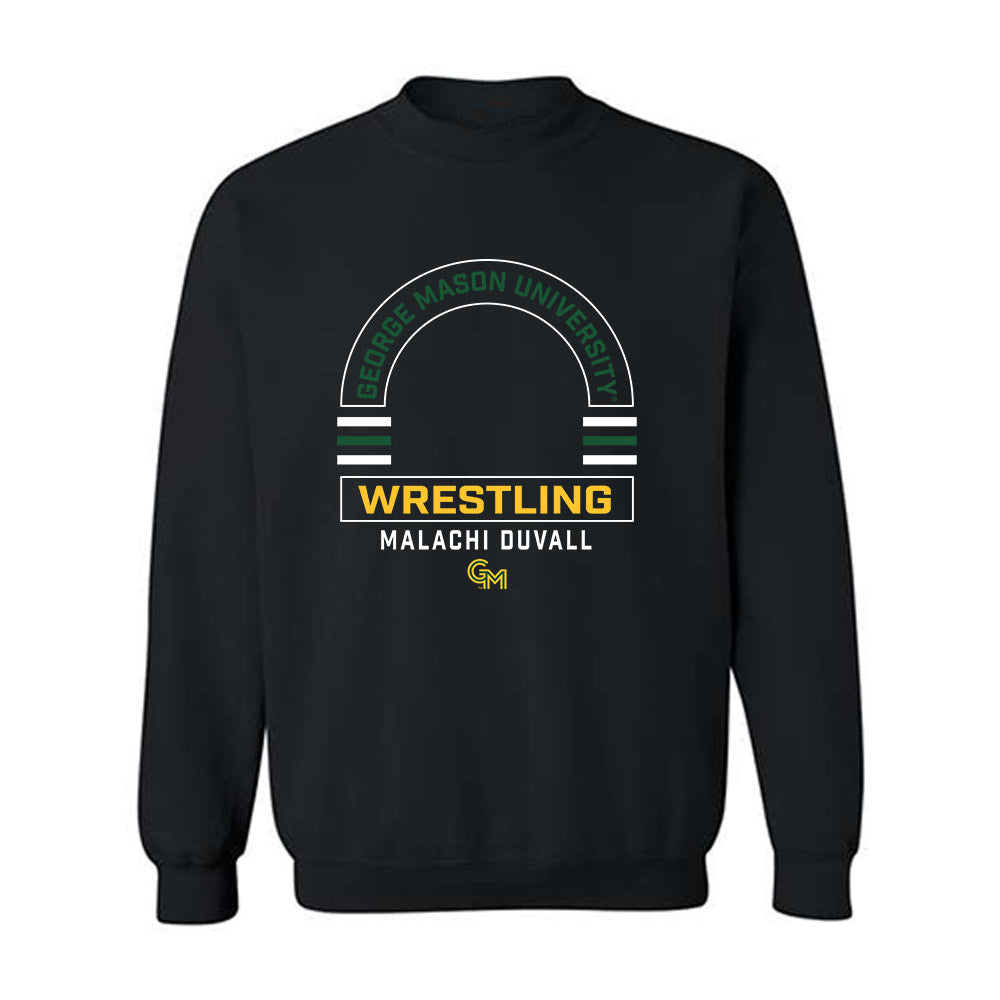 GMU - NCAA Wrestling : Malachi DuVall - Classic Fashion Shersey Crewneck Sweatshirt-0